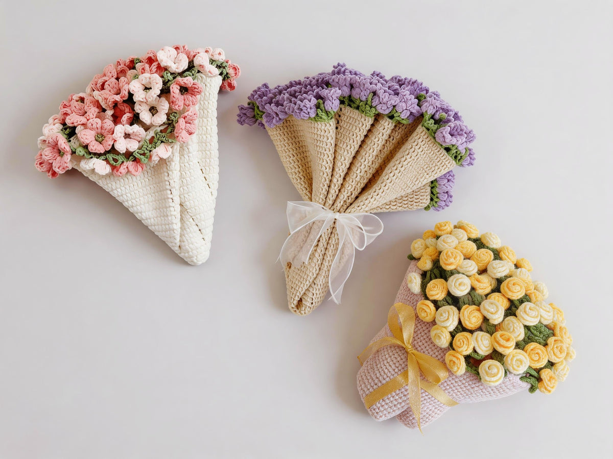 Flower Bouquet Blanket Crochet Pattern