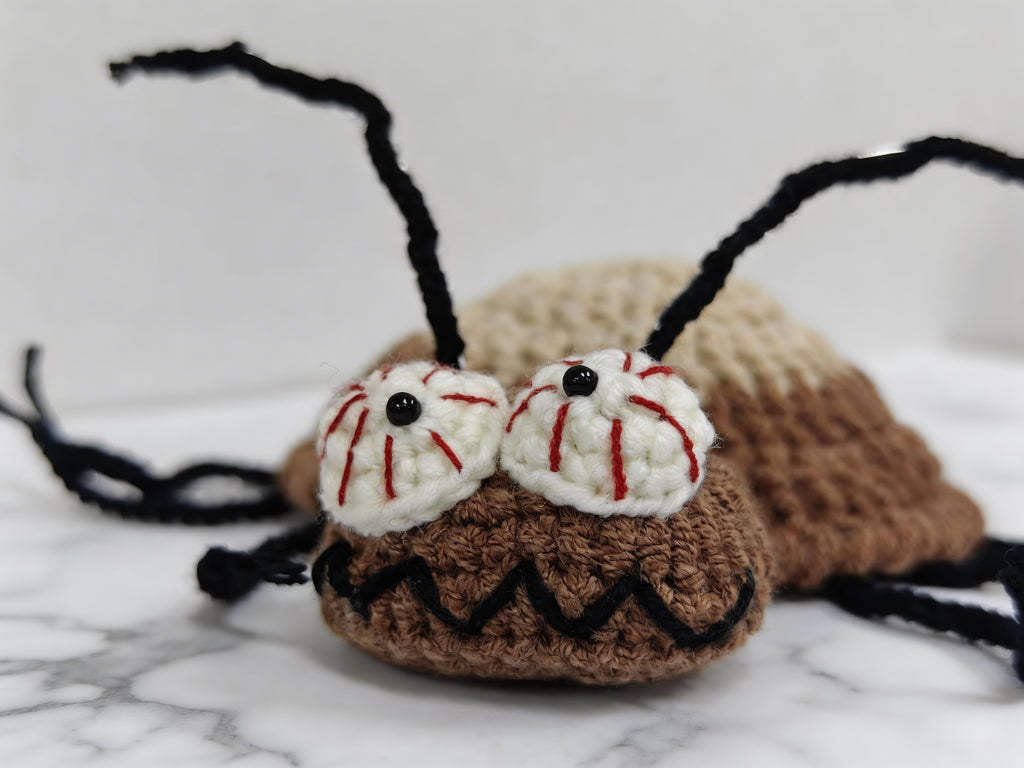Pop-Up Cockroach Coaster Crochet Pattern