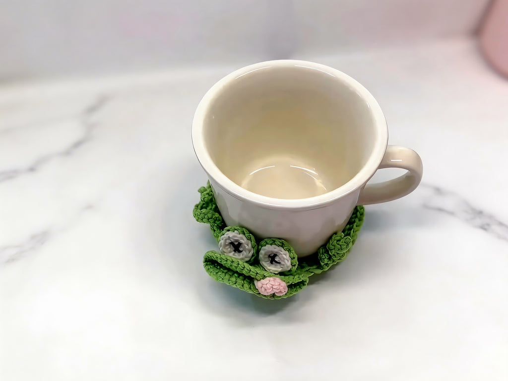 Pop Up Frog Coaster Crochet Pattern