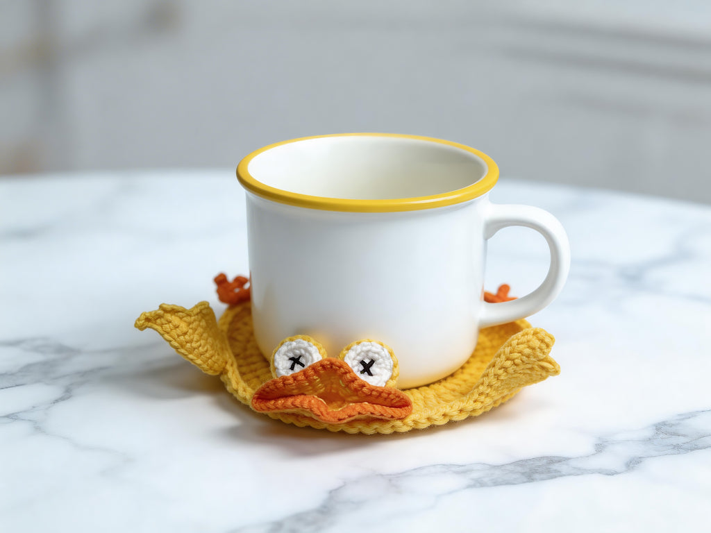 Pop Up Duck Coaster Crochet Pattern