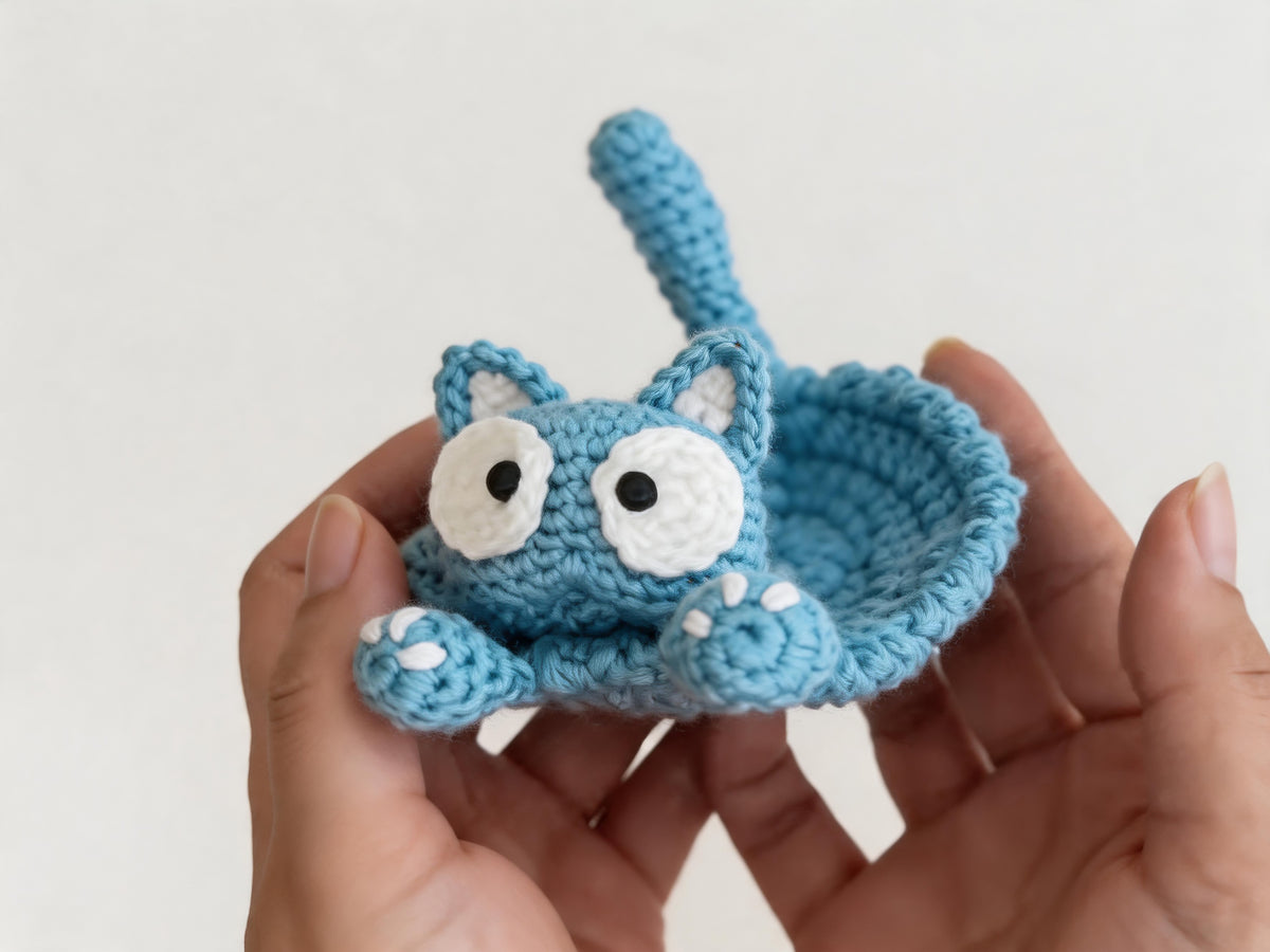Pop Up Cat Coaster Crochet Pattern