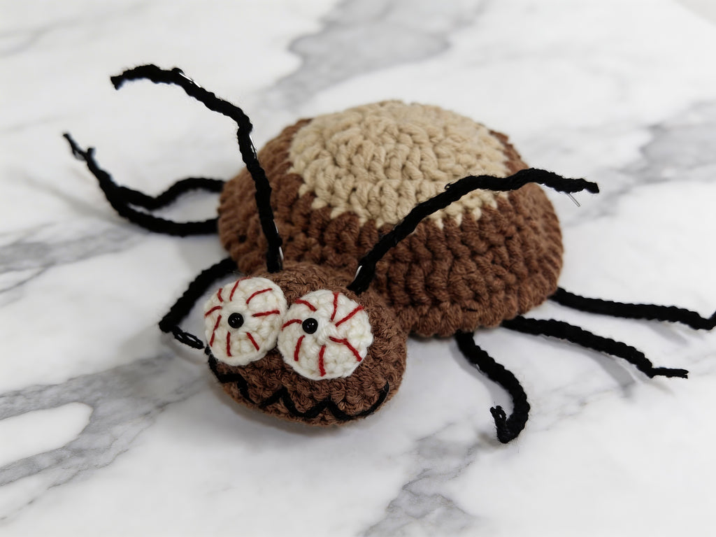 Pop-Up Cockroach Coaster Crochet Pattern