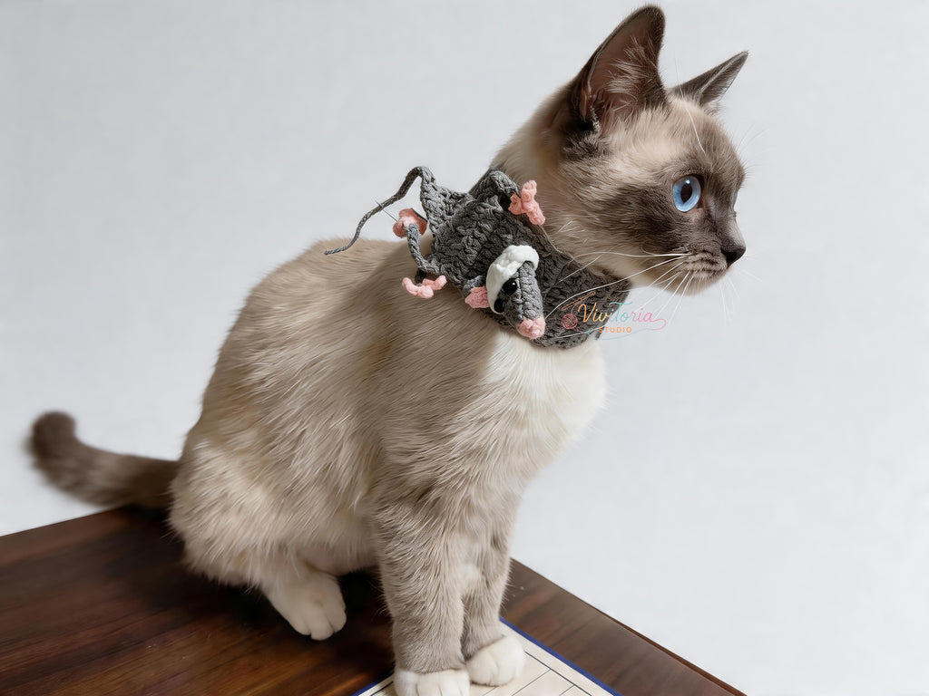 Rat Crochet Pattern Bundle – 5-in-1 Mouse Crochet Patterns,  Amigurumi Keychain Scarf Bookmark Tie