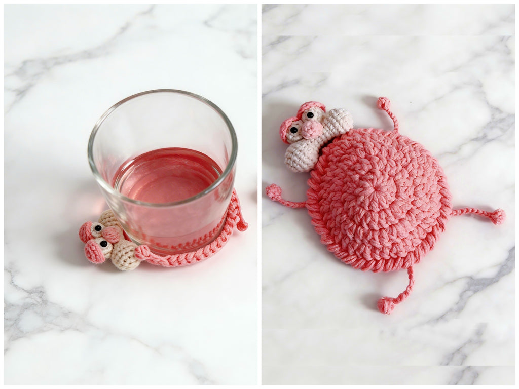 Pop Up Leopard Coaster Crochet Pattern