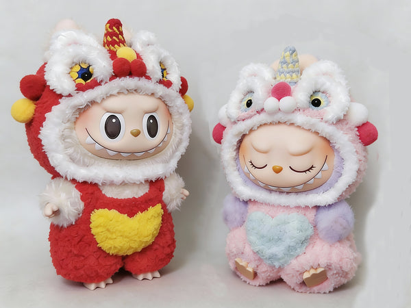 Labubu Lion Dance Outfit Crochet Pattern – Chinese Lion Costume, Festive Doll Clothes, Amigurumi plush