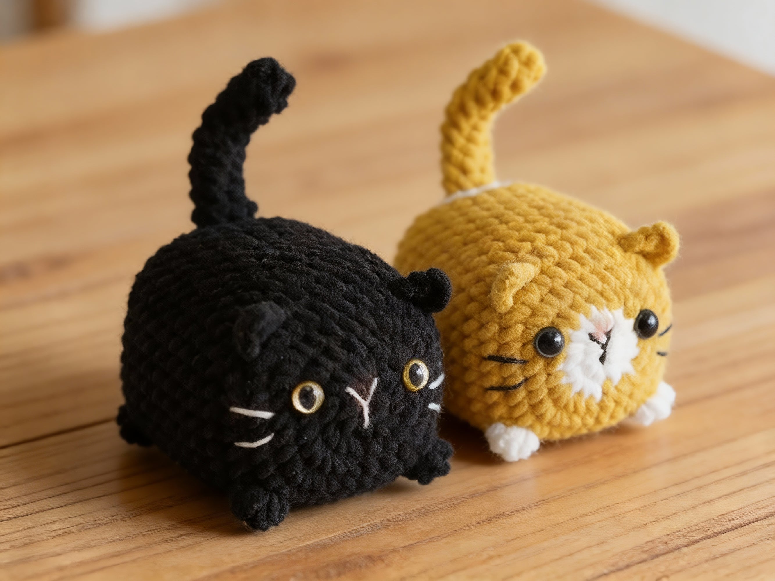 Loaf Cat Crochet Pattern Set – Pocket Kitty Amigurumi Patterns, Beginner Friendly Plush Cat