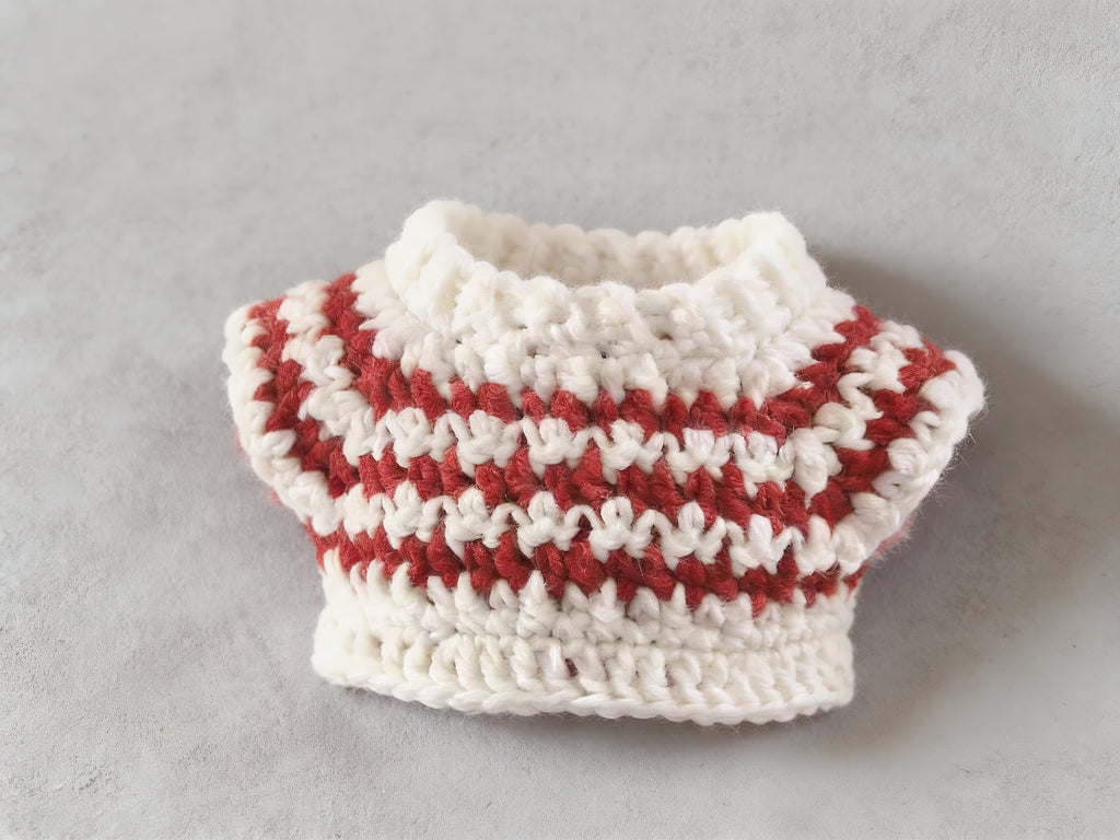 Labubu Doll Sweater Crochet Pattern – Top Down Pullover