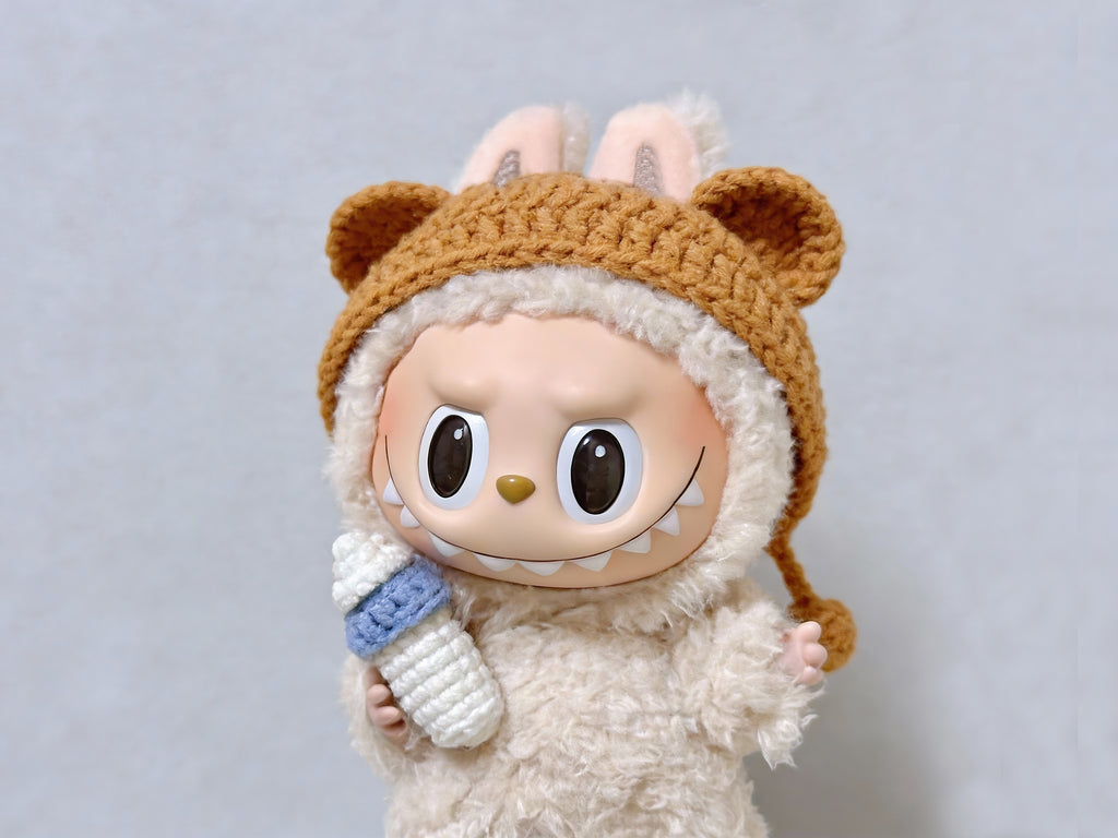 Labubu Bear Ear Hat Crochet Pattern | Doll Hat | Amigurumi Accessories