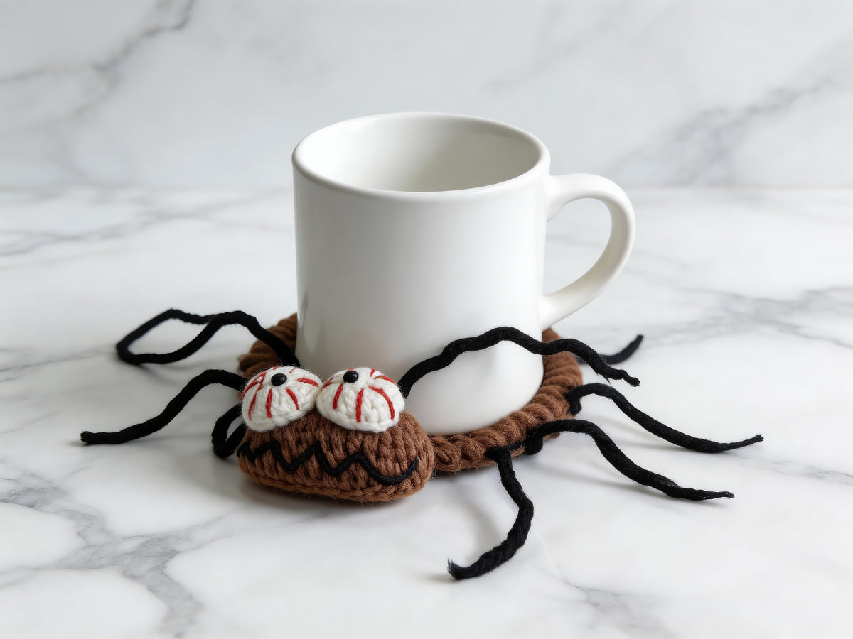 Pop-Up Cockroach Coaster Crochet Pattern
