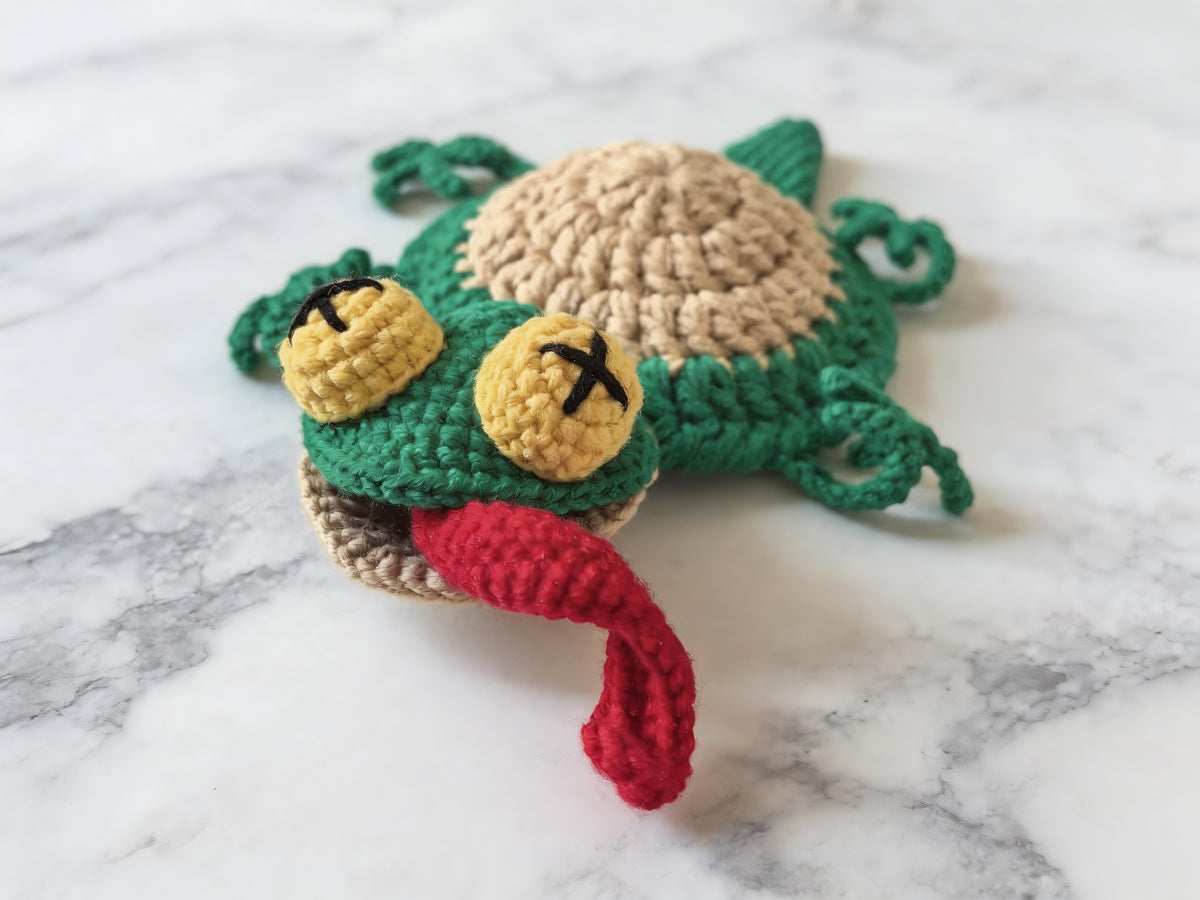 Pop-Up Lizard Coaster Crochet Pattern