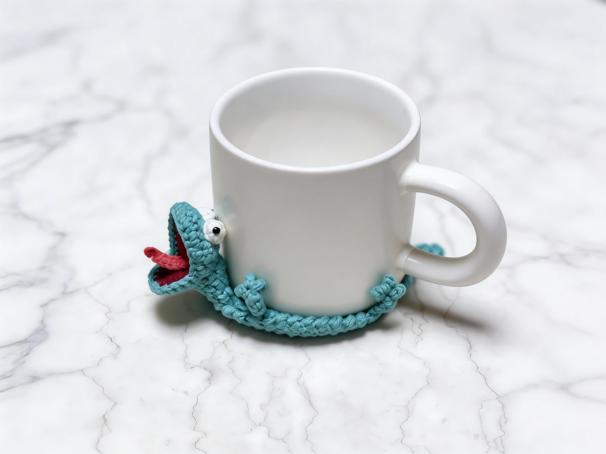 Pop-Up Little Lizard Coaster Crochet Pattern