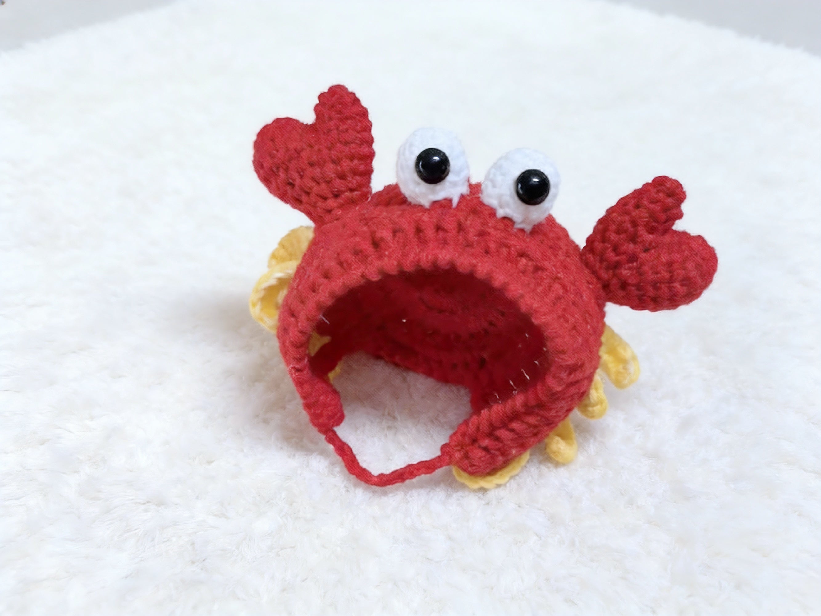 Labubu Zodiac Doll Crochet Hood Pattern, Cancer Gift, Crab Costume, 17cm doll clothes