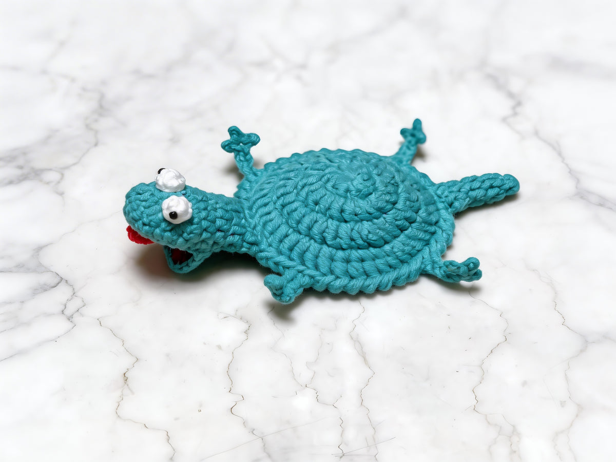 Pop-Up Little Lizard Coaster Crochet Pattern