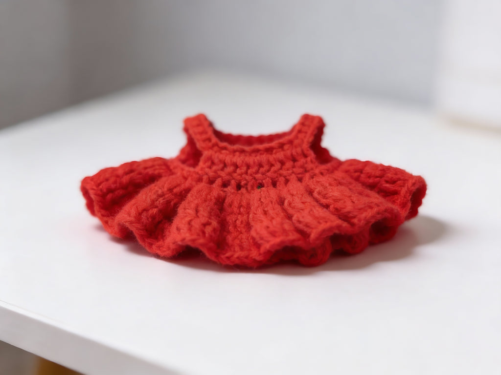 Labubu Pointed Hood & Dress Crochet Pattern | Pom-Pom Hood Outfit