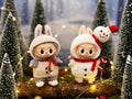 Labubu Snowman Outfit Crochet Pattern – Hooded Dress & Scarf Set | Christmas plush Clothes