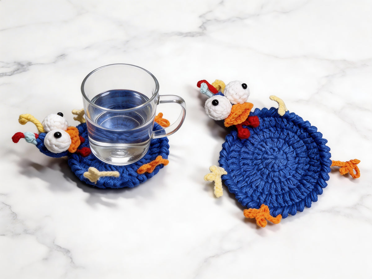 Pop Up Chick Coaster Crochet Pattern