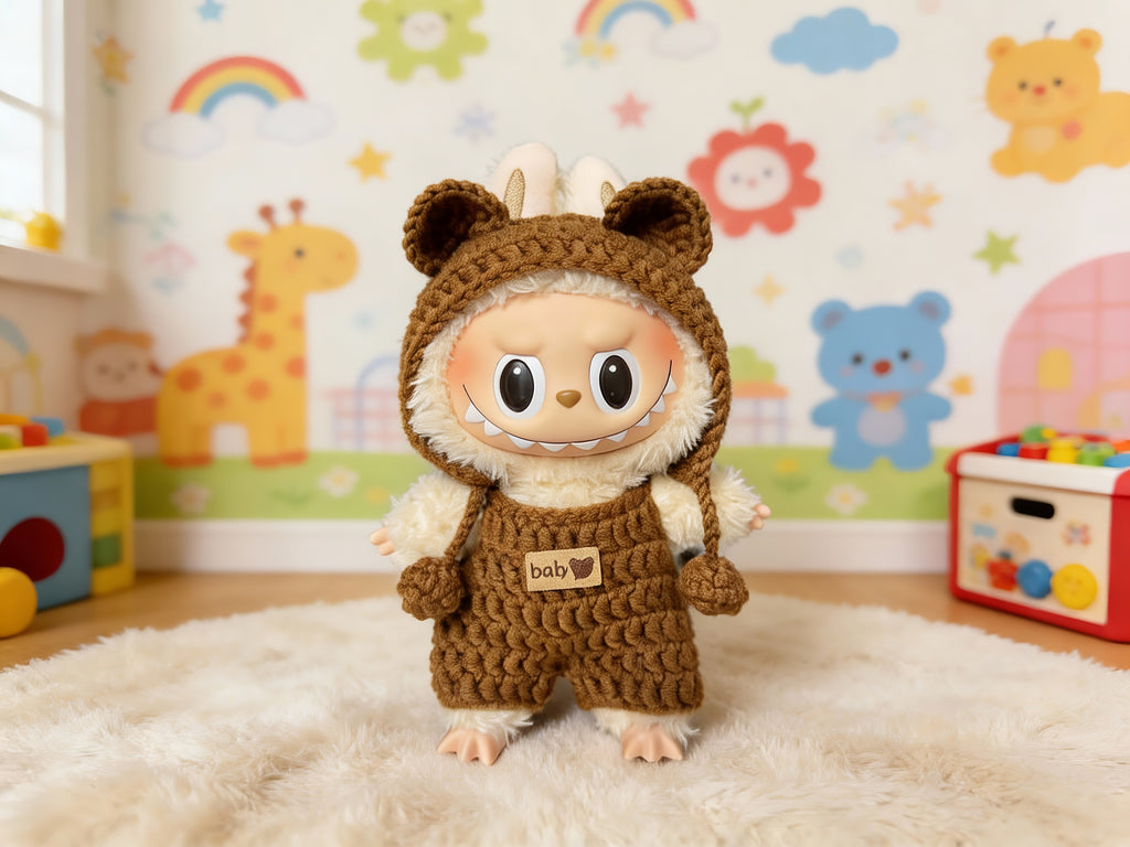 Labubu Bear Ear Hat Crochet Pattern | Doll Hat | Amigurumi Accessories
