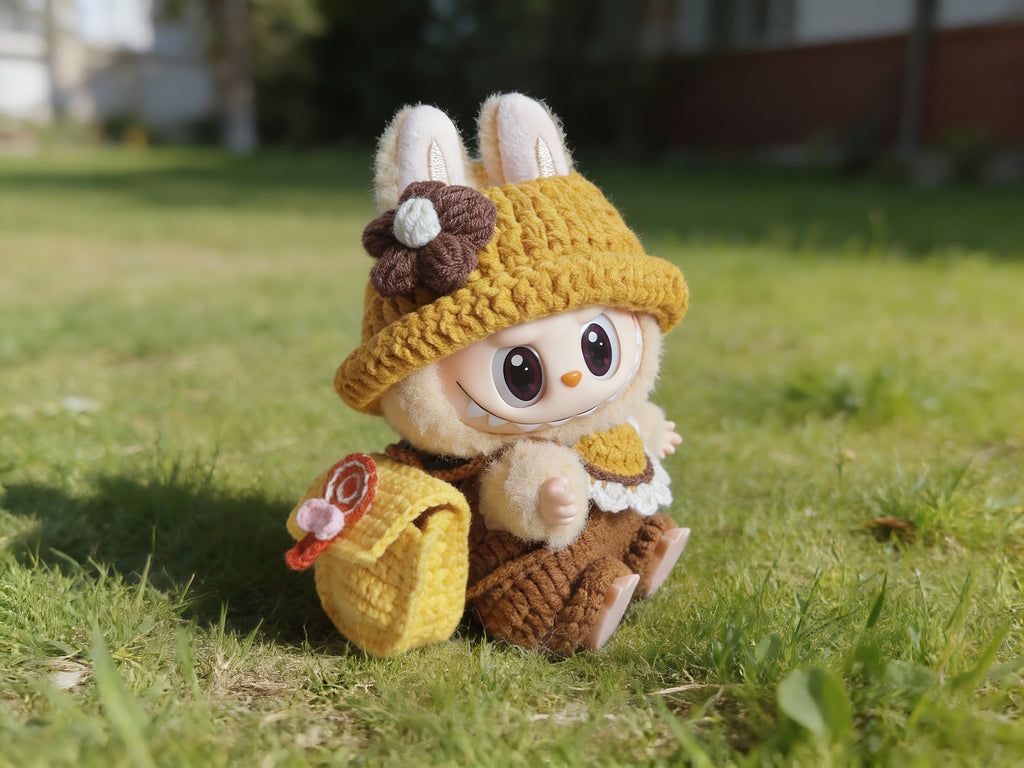 Labubu Doll's Mini Backpack Crochet Pattern | Plush pouch | Amigurumi Doll Bag| Tiny Doll Accessory