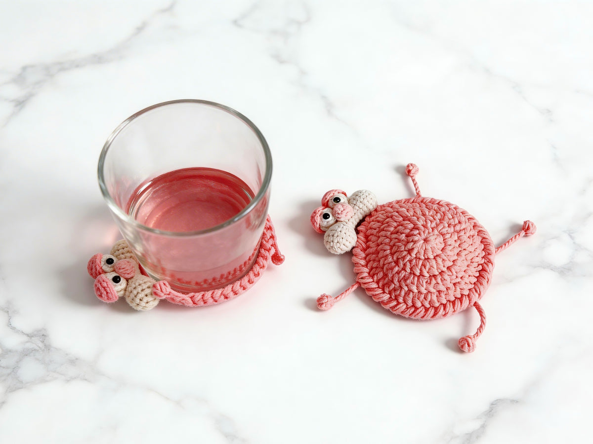Pop Up Leopard Coaster Crochet Pattern