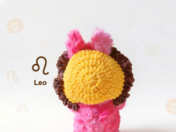 Labubu Lion Hood Crochet Pattern – Zodiac Leo Doll Hood
