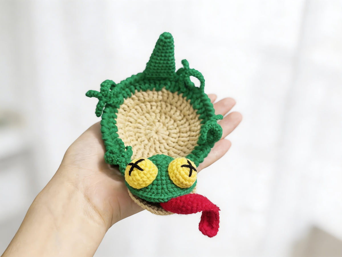 Pop-Up Lizard Coaster Crochet Pattern