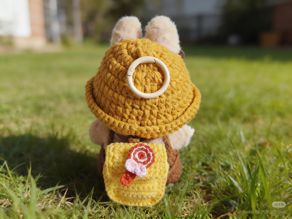 Labubu Doll's Mini Backpack Crochet Pattern | Plush pouch | Amigurumi Doll Bag| Tiny Doll Accessory