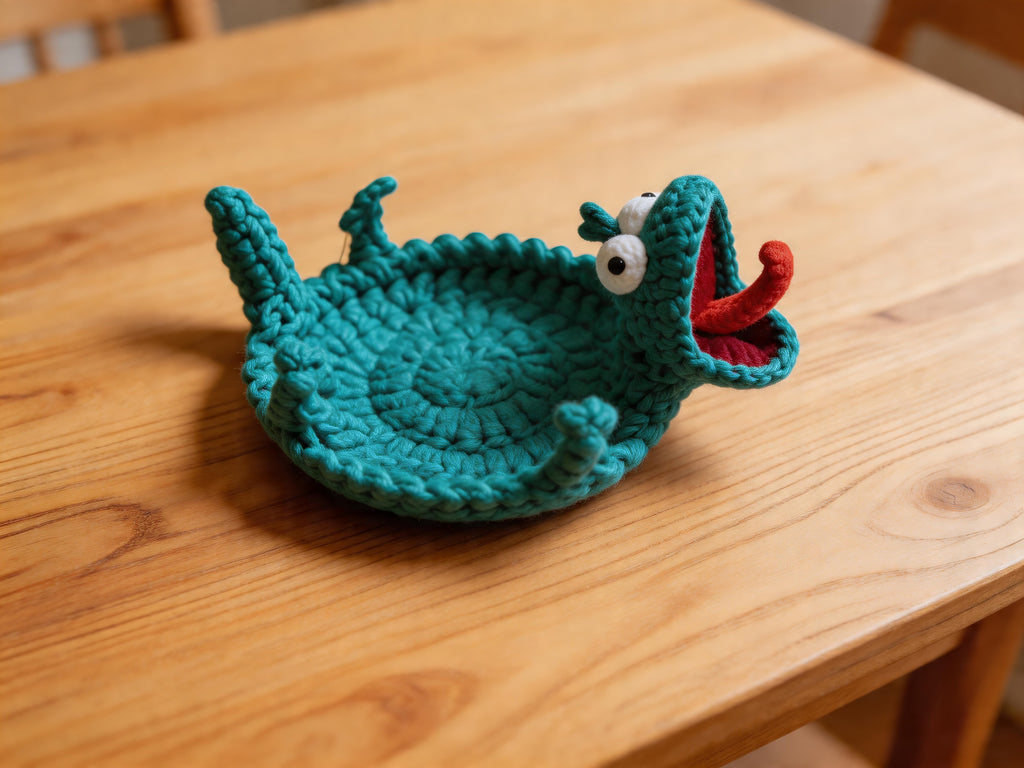 Pop-Up Little Lizard Coaster Crochet Pattern