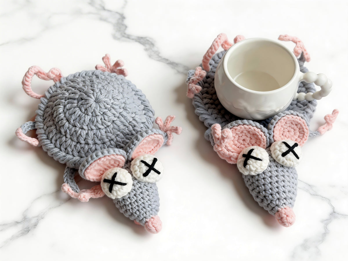 Pop-Up Mouse Coaster Crochet Pattern