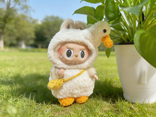 Labubu Goose Outfit Crochet Pattern –  Doll Costume with Hood, Wings & Body