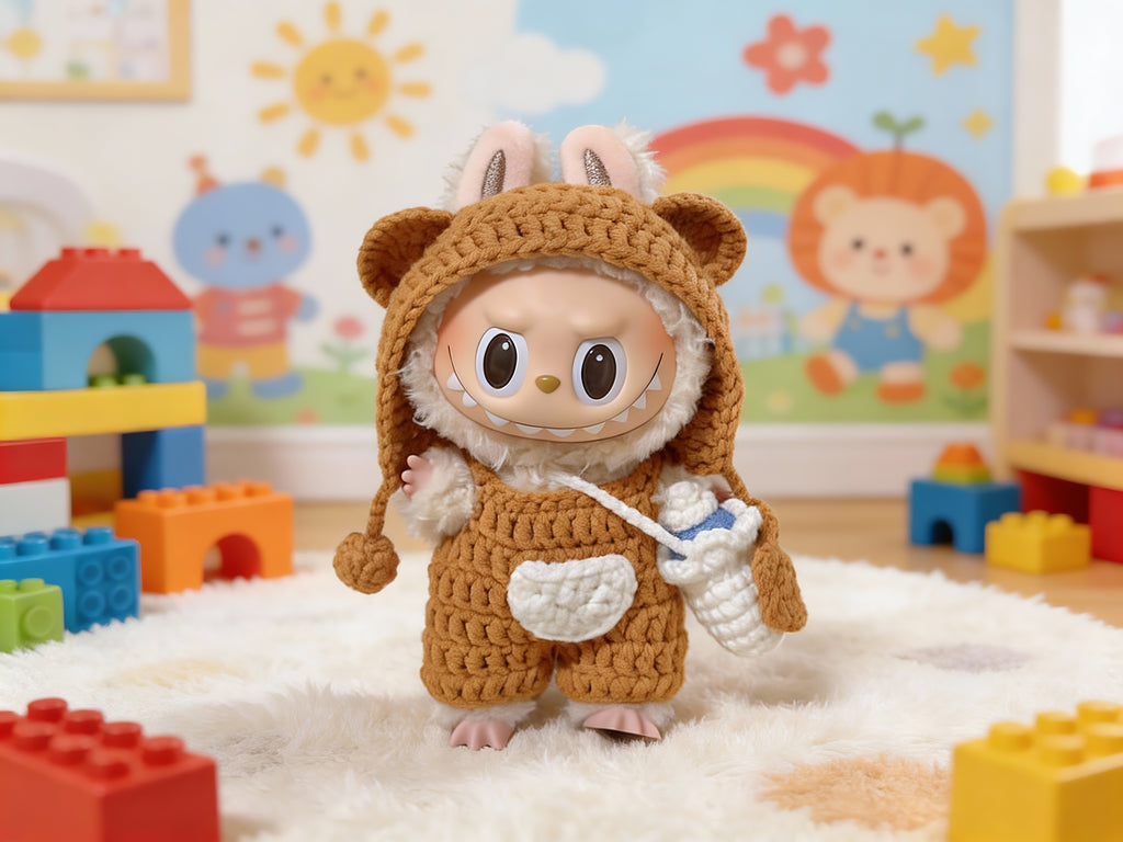 Labubu Bear Ear Hat Crochet Pattern | Doll Hat | Amigurumi Accessories