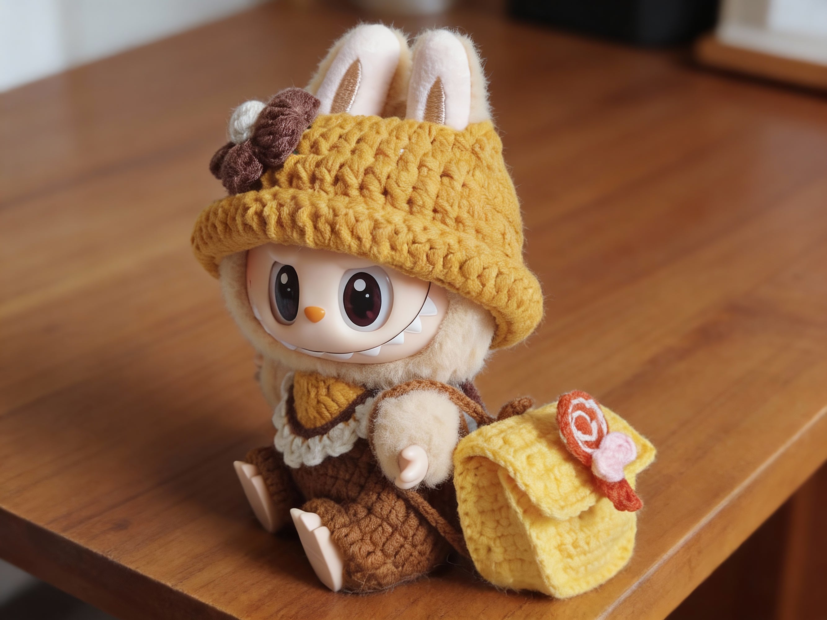 Labubu Doll's Mini Backpack Crochet Pattern | Plush pouch | Amigurumi Doll Bag| Tiny Doll Accessory
