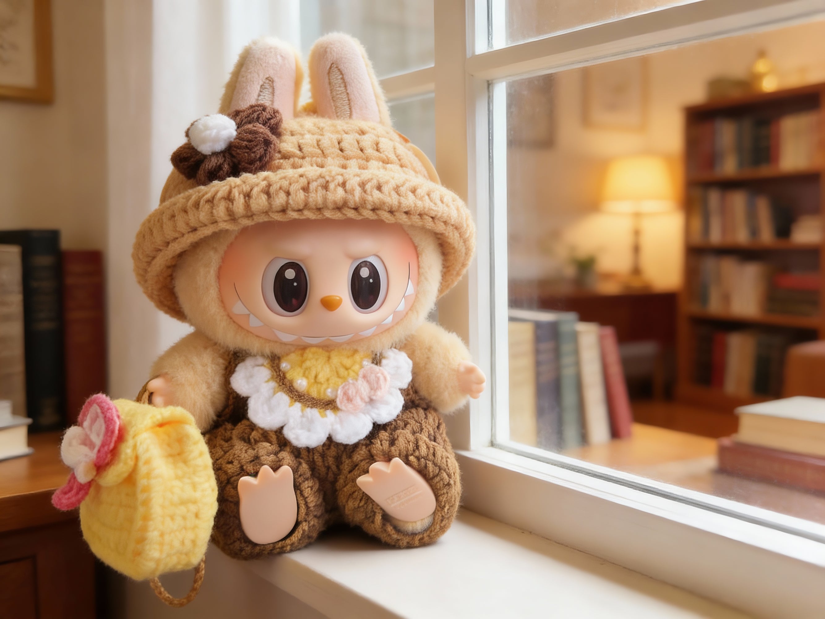 Labubu Doll's Mini Backpack Crochet Pattern | Plush pouch | Amigurumi Doll Bag| Tiny Doll Accessory