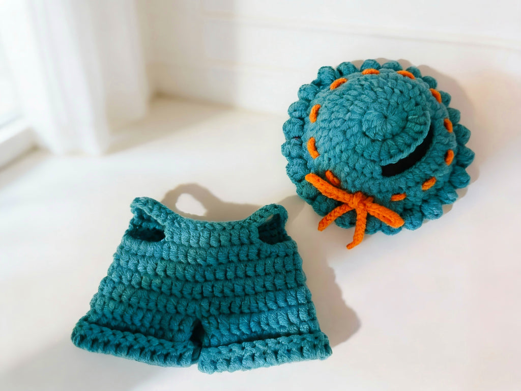 Labubu Wide Leg Doll Outfit Set Crochet Pattern | Sweet Casual clothes