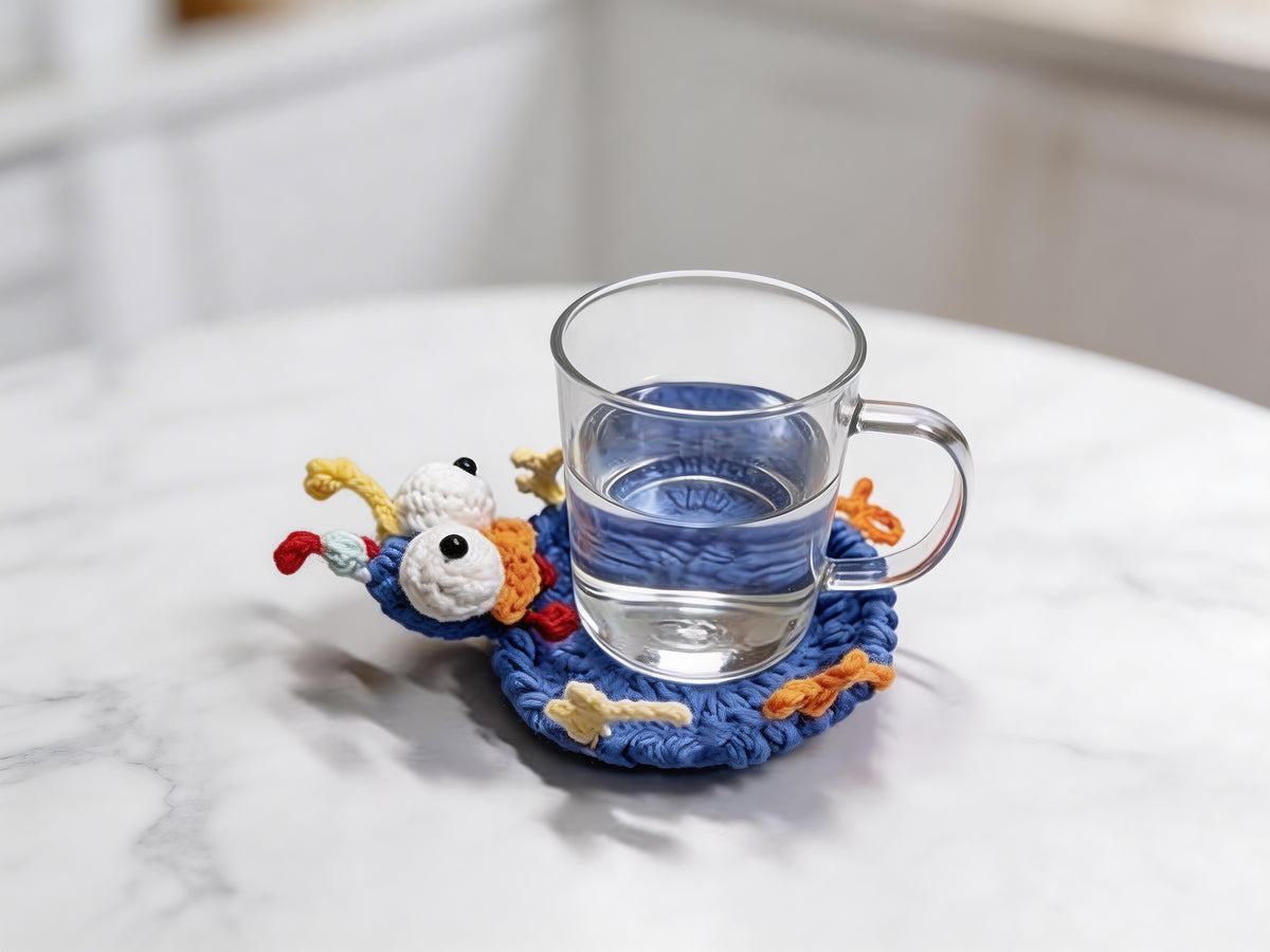 Pop Up Chick Coaster Crochet Pattern