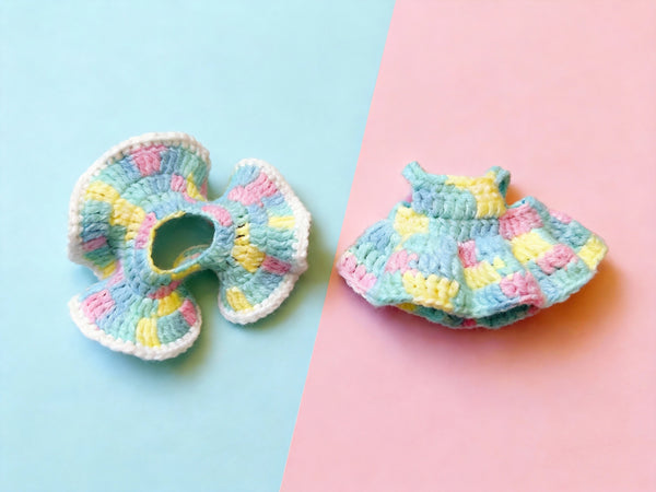 Labubu Doll Clothes Crochet Pattern, Lullaby Outfit Set