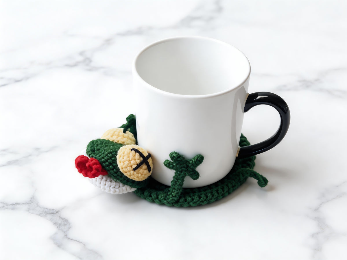 Pop-Up Lizard Coaster Crochet Pattern