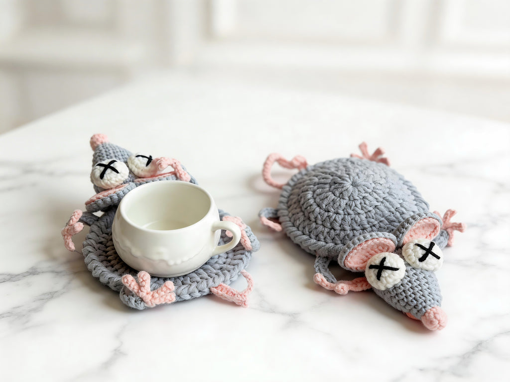 Pop-Up Mouse Coaster Crochet Pattern