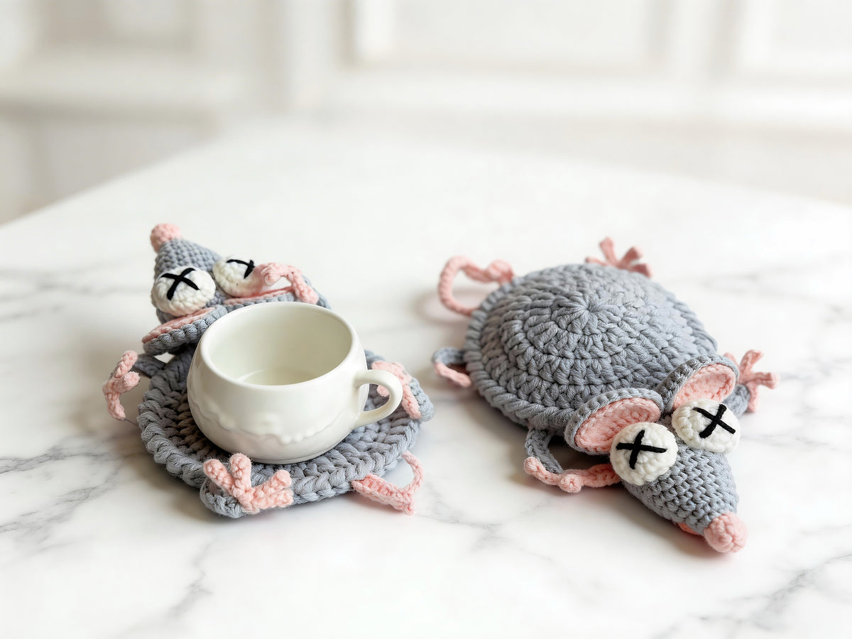 Pop-Up Mouse Coaster Crochet Pattern