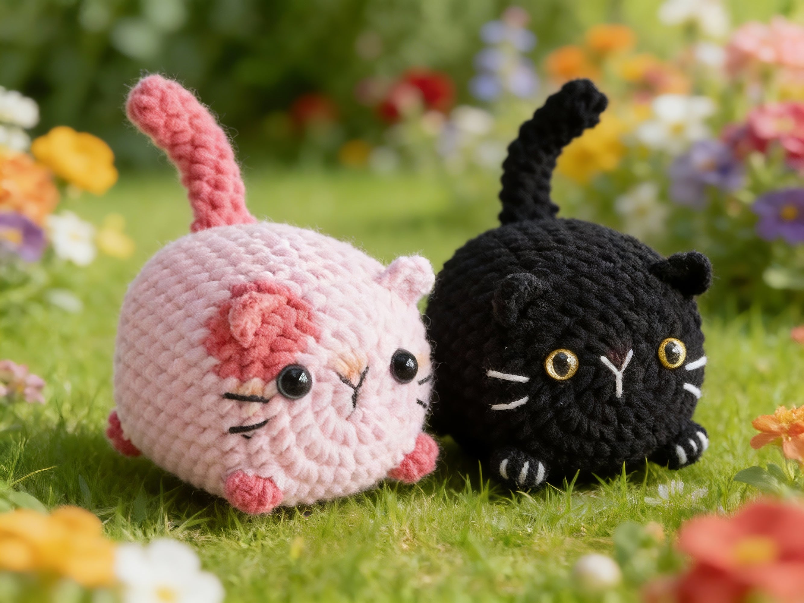 Loaf Cat Crochet Pattern Set – Pocket Kitty Amigurumi Patterns, Beginner Friendly Plush Cat