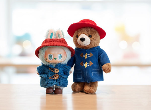 Labubu Classic Coat & Hat Crochet Pattern – Amigurumi Doll Outfit