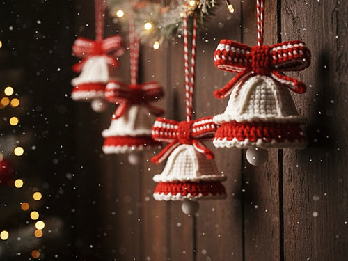 Christmas Bell Ornament Crochet Pattern – Hanging Decoration, Easy Amigurumi Pattern