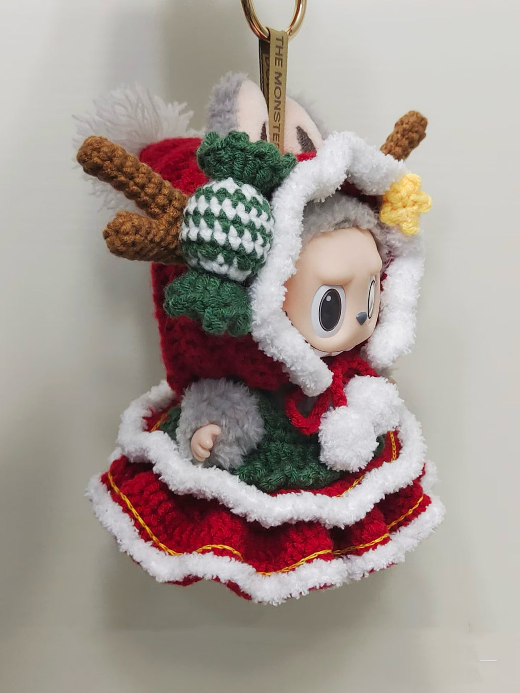 Labubu Christmas Reindeer Outfit Crochet Pattern – Doll Clothes Set for 17cm Plush | Amigurumi  Outfit