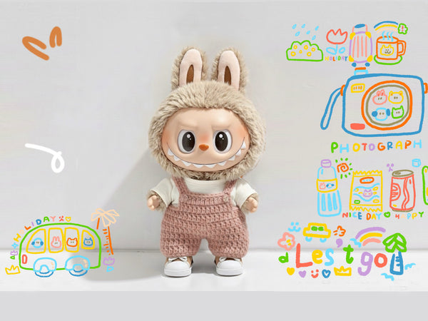 Labubu Overalls Crochet Pattern - Wide Strap