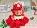 Labubu Red Dress & Headband Crochet Pattern PDF – Outfit for 17cm Doll | Amigurumi Clothes