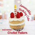 Birthday Cake Crochet Pattern – Kawaii Amigurumi Plush PDF