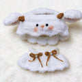 Little Lamb Hooded Outfit Crochet Pattern – Overalls & Dress, 2 Looks PDF