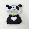 Panda Outfit Crochet Pattern – Bamboo Hoodie & Overalls Set for 17cm Doll PDF