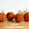 Basketball Keychain Crochet Pattern – Mini Sports Amigurumi PDF