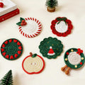 Christmas Coaster Crochet Pattern – 6-in-1 Festive Mug Rug Bundle PDF