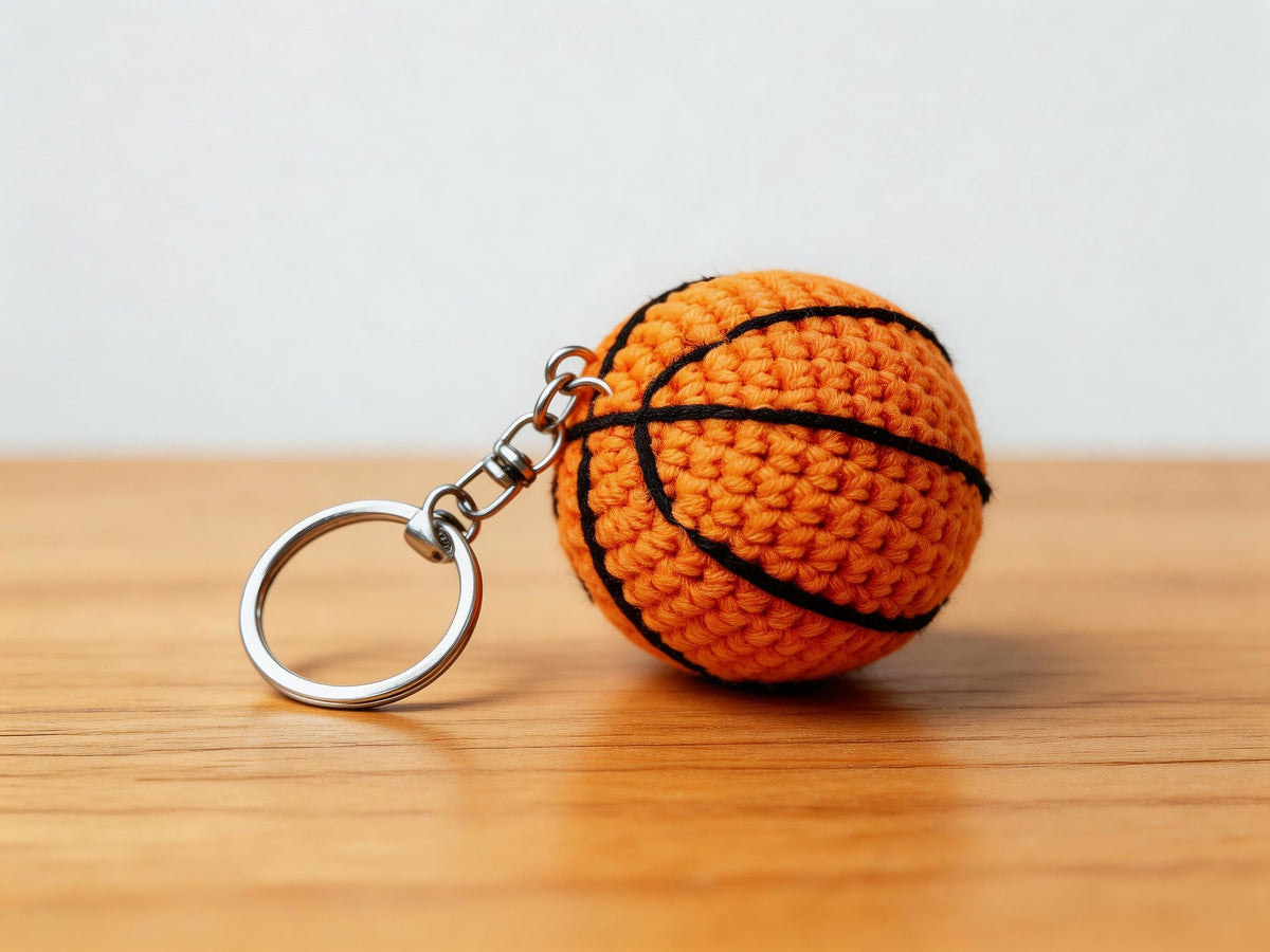 Basketball Keychain Crochet Pattern